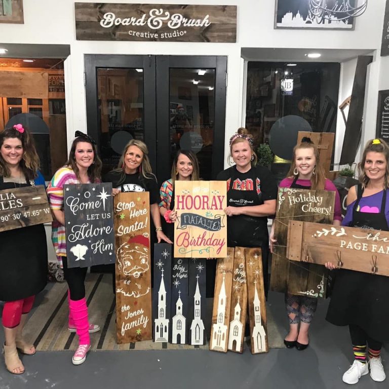 80’s Night Themed, DIY Wood Sign Workshop