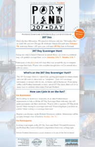 Page 1 of the 207 Day flyer