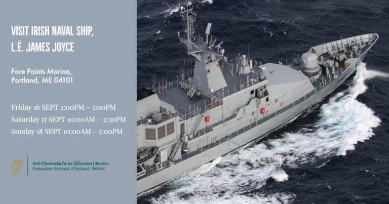 OPEN TOURS ON IRISH NAVAL SHIP L.É. JAMES JOYCE