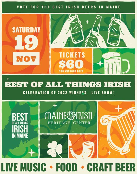Best of All Things Irish in Maine- Live music, food, and beer!