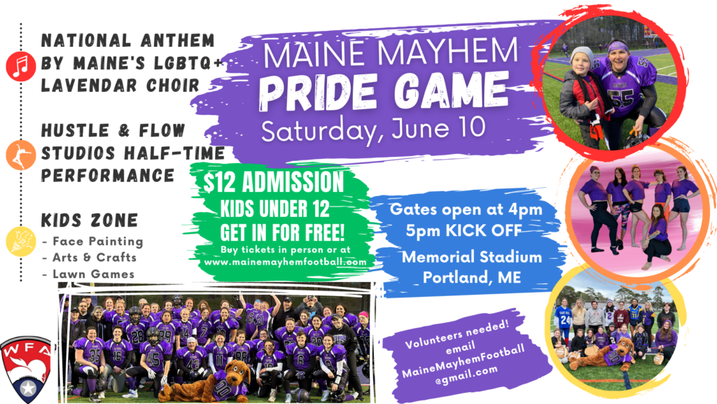 Maine Mayhem Pride Game