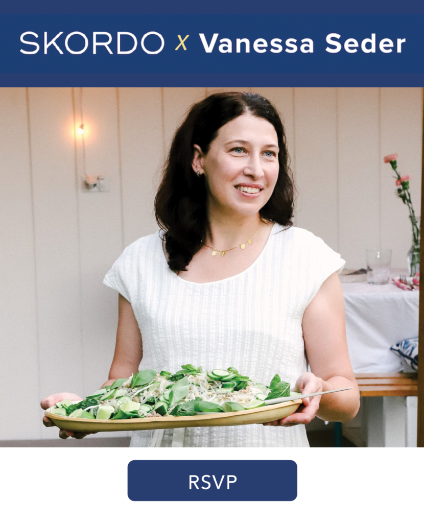 Cookbook Signing and Bites with Chef Vanessa Seder and SKORDO