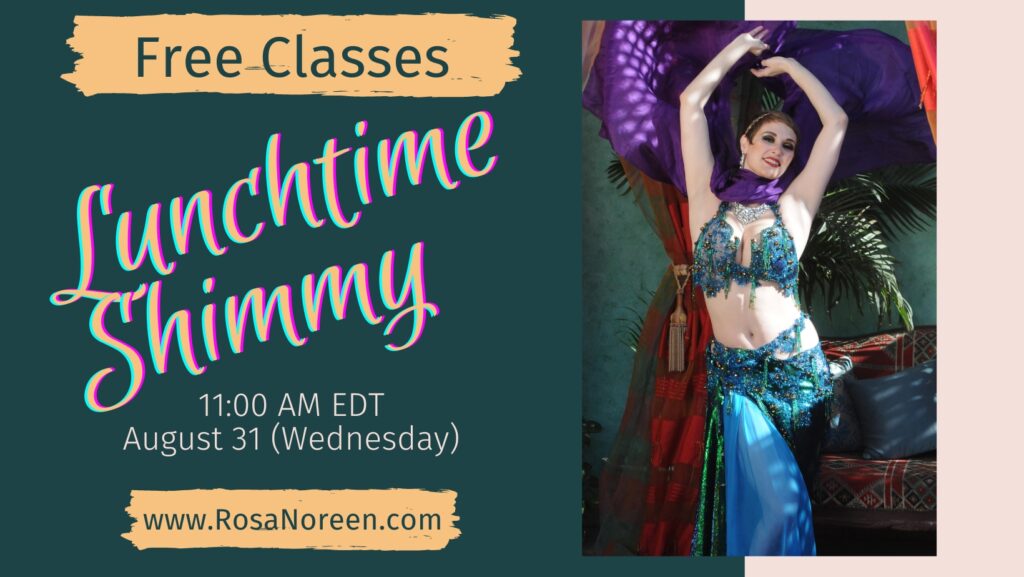 Try a Free Online Dance Class with Rosa – Lunchtime Shimmy – 8/30