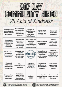 207 Day Bingo Card 2026